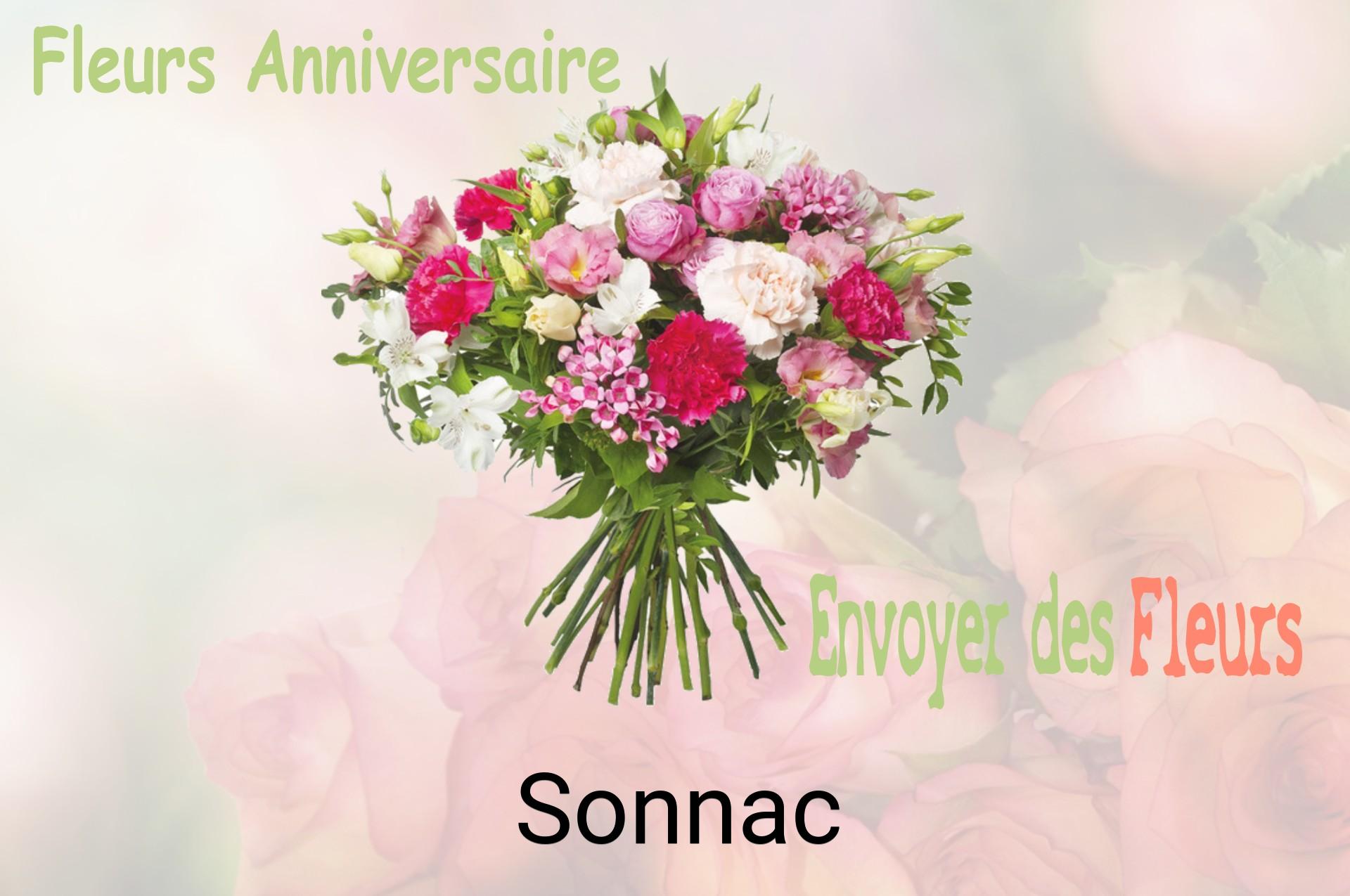 Bouquet de fleurs d’anniversaire livré à Sonnac